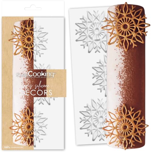 ScrapCooking 1970 Professional Quality Silicone Mat for Christmas Log Decoration 28.2 x 18 cm