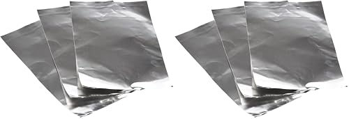 RAYHER Silver Coloured Metallic Foil Sheets for Crafts, Set of Three Decorative Aluminium Sheets for Foil Embossing, 20x30cm, 2707022 (Pack of 2)