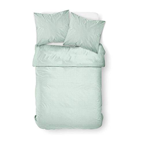 TODAY Scandi Bed Linen Set, Green, 140 x 190 cm