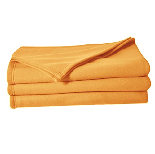Poyet Motte poleco Fleece Blanket 240 x 260 cm Polyester Honey