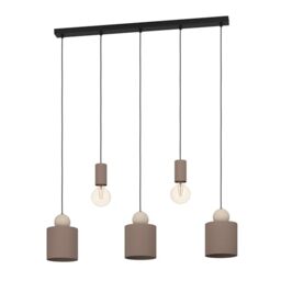 Eglo Pendant Lighting Gazzola, 5 lamp Ceiling Light Fitting