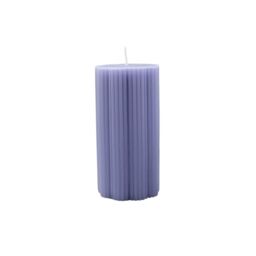 Villeroy & Boch – Fleur Gifts Pillar Candle, Dimensions: Approx. 7.5 × 15 cm, Blue, Decorative Candle with a Floral Design, Wax (Paraffin)