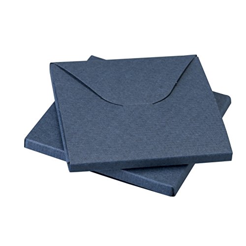 Mopec e03.25 Square Trinket Box in Navy Blue, Pack of 25