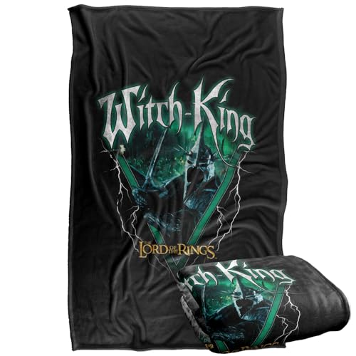 "LOGOVISION Lord of The Rings Witch King Heavy Metal Silky Touch Super Soft Throw Blanket 36""x58"""