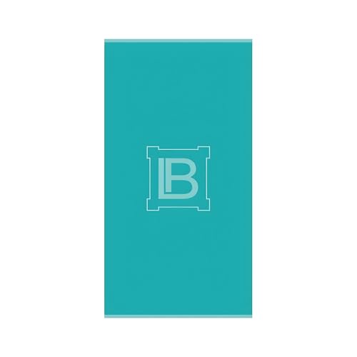 hermet Laura Biagiotti, Beach Towel in Terry Jacquard Cimato, 100% Cotton, 90 x 170 cm, Plain Colour, with Logo