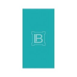 hermet Laura Biagiotti, Beach Towel in Terry Jacquard Cimato, 100% Cotton, 90 x 170 cm, Plain Colour, with Logo