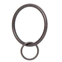"Ivilon Drapery Eyelet Curtain Rings - 2"" Ring Loop for Hook Pins, Set of 14 - Oil Rubbed Bronze (ORB)"