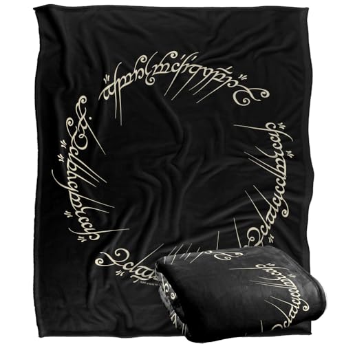 The Lord Of The Rings One Ring To Rule Them All Silky Touch Super Soft Throw Blanket 152 X 127 Cm