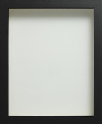 Frame Company Connolly Range Black Wooden Picture Photo Frame, 30x20 inch *Choice of Sizes* Fitted with Perspex