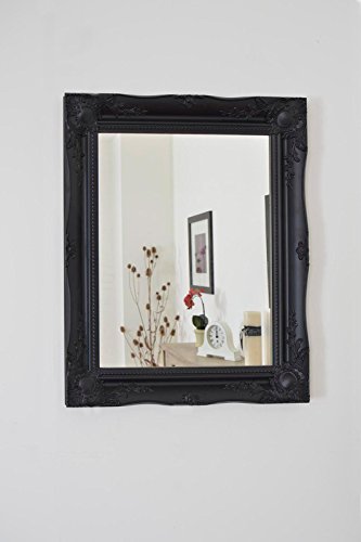 FRAMES BY POST 26 inch x 22 inch (56cmx66cm) Large Hairdressors Salon Mirror Classic Frame Antique Design Ornate Shabby Chic Over Mantle Big Wall Mirror Gold, 829693900-1