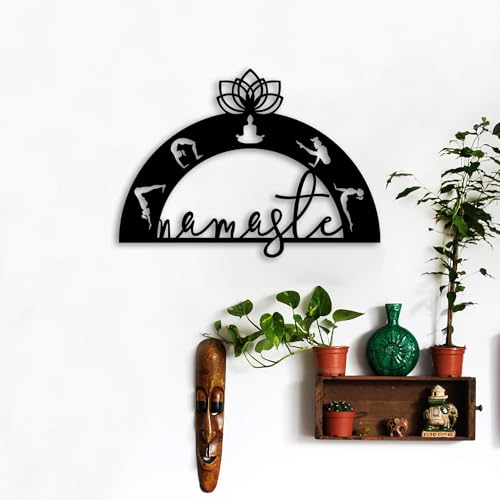 Stylish Black Decorative Metal Wall Accessory, 50 x 36 cm, 100% Metal (1.5 mm Thick), Easy Wall Mounting, Perfect for Modern Home Decor