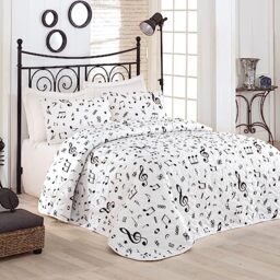 WELL HOME MOBILIARIO & DECORACIÓN Quilted Duvet 250 x 200 cm Black & White