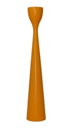mover Rolf L Wooden Candlestick, Orange, 38 cm