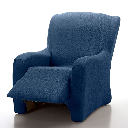 MaxiFUNDAS Armchair Cover Relax Feet Together Model Vega Blue - Recliner, Suitable for machined armchairs,