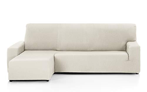Martina Home Tunez Sofa Cover For Chaise Longue, 32 x 17 x 42 cm Short Left Arm (Front View) 32x17x42 cm ivory white