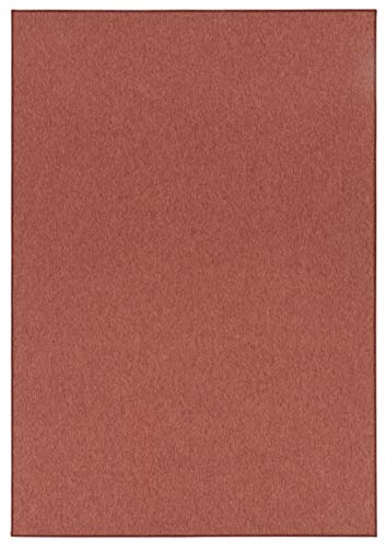 BT Carpet Fine Loop Casual Rug Plain Mottled Terracotta 80 x 150 cm