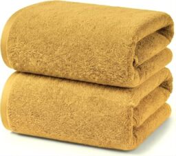 Ruggeri, Set 2 Bath Towels 70x140 cm, Cotton, Yellow