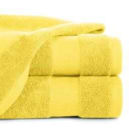 Eurofirany Hand Towel Set Bath Towel Sauna Towel Wash Cloth - Luxury Quality Absorbent 100% Cotton 400g/m2 3 and 6 Pack, yellow, 50X90 cm/1 Pkg. je 6 Stk.