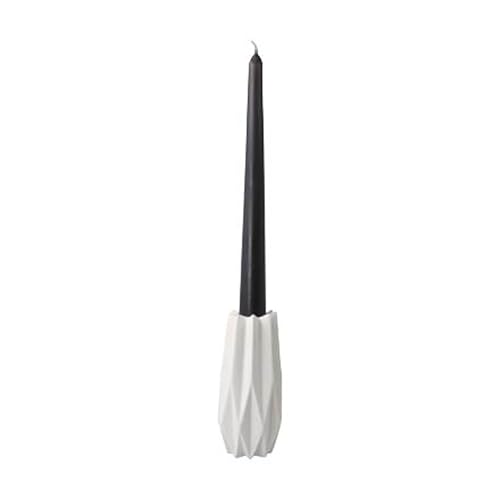 Goebel Kaiser Polygono Star 14-005-62-1 Porcelain Candle Holder 12.5 cm Tea Light/Candlestick Made of Bisque Porcelain White Dimensions: 6 x 6 x 12.5 cm