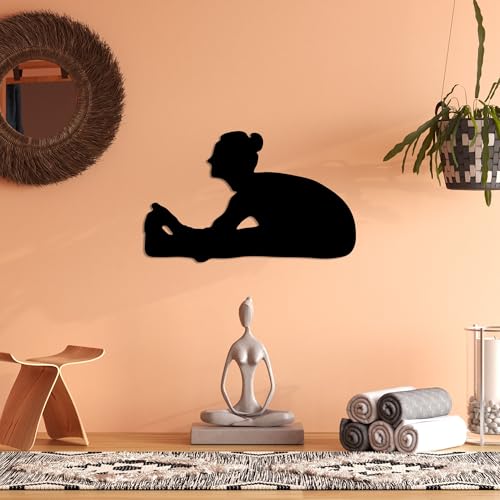Stylish Black Decorative Metal Wall Accessory, 60 x 37 cm, 100% Metal, 1.5 mm Thickness, Perfect for Modern Home Decor & Unique Wall Art