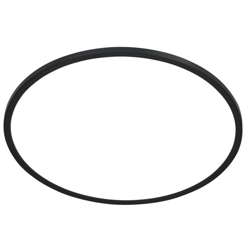 Briloner Leuchten 7155-415 LED Panel Ceiling Light with Backlight Effect 18 Watt 2400 Lumen 4000 Kelvin White/Black Round Diameter 29.3 cm