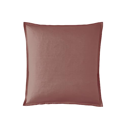 Essix Pillowcase in Cotton Percale Premiere Rosewood 65 x 65 cm