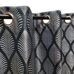Atout Ciel Blackout Curtain with Eyelets 140 x 240 cm Navy Ready to Hang