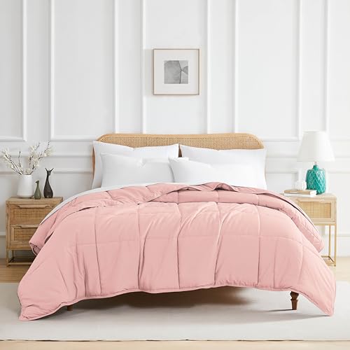 Southshore Fine Living, Inc. Pink Comforter Only, Queen/Full Size Bedding, Down-Alternative Comforter Queen Size, Soft Fluffy Comforters, Oversized Bedding for Vacation Homes, Pink Comforters
