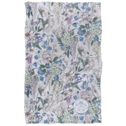 Bridgerton Lady In Silver Floral Blanket Super Soft To Touch Silky 91 X 147 Cm