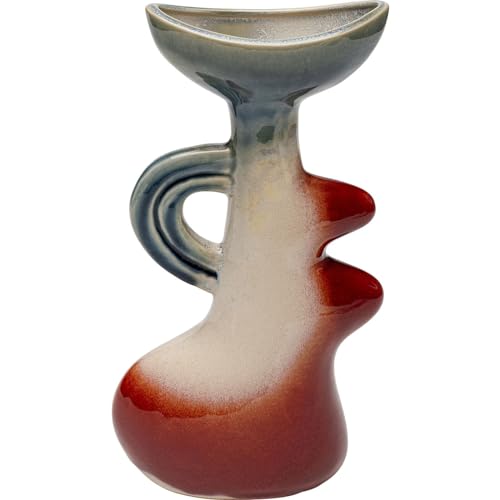 Kare Design Vase Lighthouse Grip Multi-Coloured Decorative Vase Flower Vase Ceramic Handmade Unique 34 cm (H)
