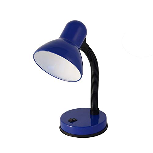 VELAMP TL1201-U Charleston Table Lamp E27, Blue