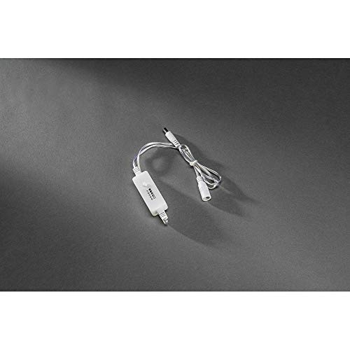 Konstsmide 3668 – Dimmer/Can be Fitted for All Konstsmide LED with Transformer max. 400 LEDs/for Indoor Use Internal Product (IP20)/Transparent Cable