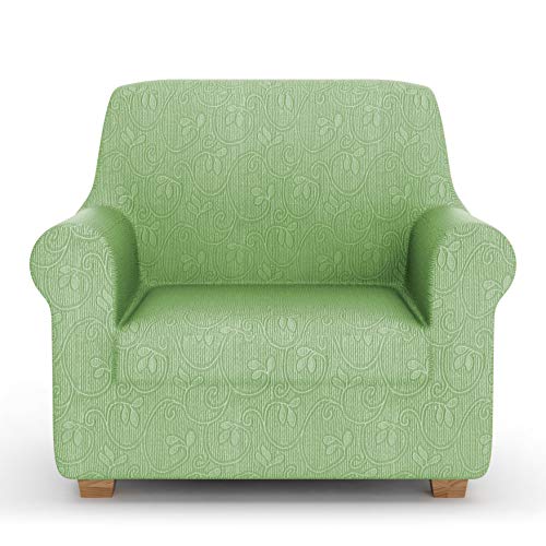 PETTI Artigiani Italiani-Elastic Armchair Cover, Elegant Armchair Slipcover, Jacquard, 100% Made in Italy