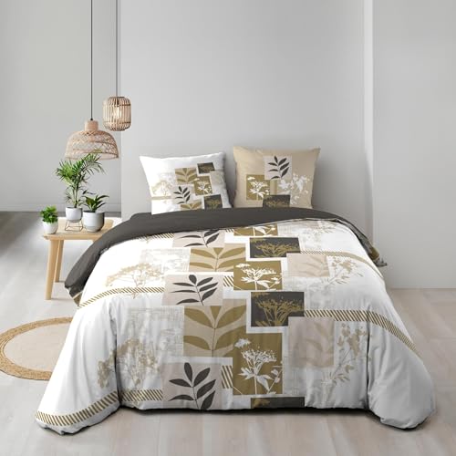 Douceur d'Intérieur, Utopia 3-Piece Bedding Set (240 x 220 cm) 100% Cotton