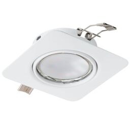 EGLO recessed spotlight Peneto, White Steel Spot