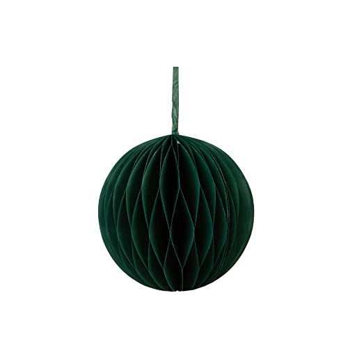 Talking Tables Small Dark Green Honeycomb Decoration for Party - Hanging Christmas Décor, Easy to Assemble for Special Occasions