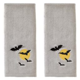 SKL Home Full Moon Flight 3D Hand Towel (2-Pack)