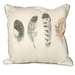 Fusion - Idaho - 100% Cotton Filled Cushion - 43x43 cm in Charcoal Grey