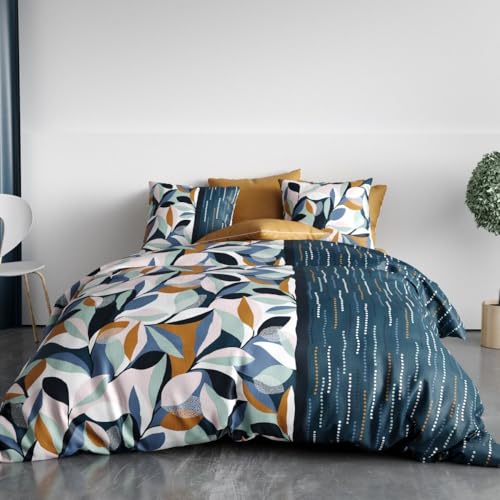 Floris Duvet Cover 260 x 240 cm + 2 Pillowcases Cotton 57 Thread Count