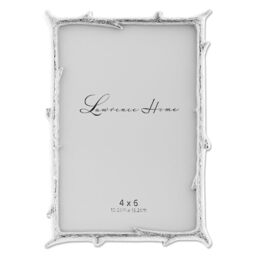 Lawrence Frames 712646 4x6 Silver Metal Natural Branch Design Picture Frame