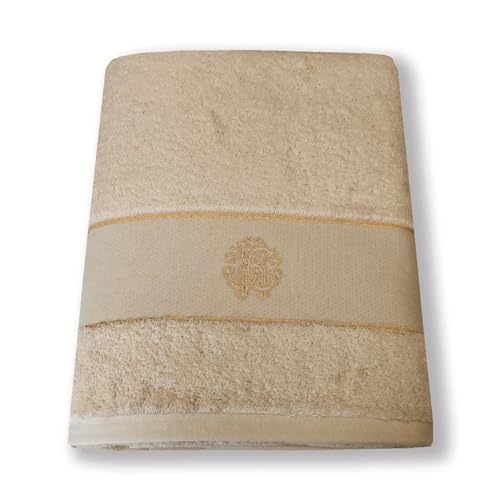 Roberto cavalli Beach Towel Large 95 x 180 cm Gym Towel for Men and Women – Soft, Absorbent and Elegant