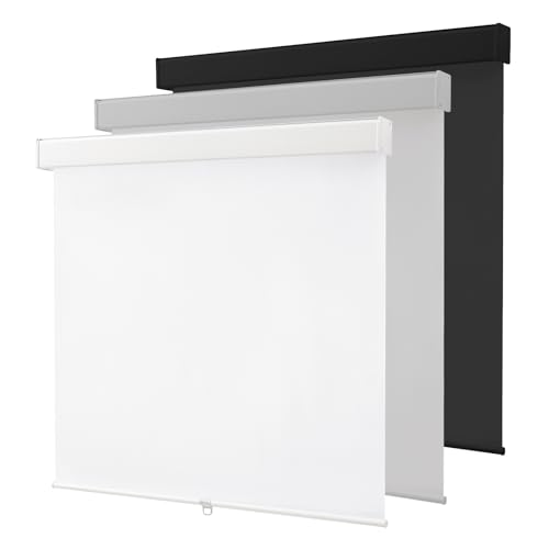 "Anpark Cordless Roller Window Shades,100% Black Out Shade for Windows,Thermal Insulated UV Protection Window Blinds,Door Blinds,Blackout Window Shades Pull Down for Home,Office,30"" W x 72"" H, White"