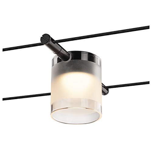 SLV Wire System Spot Comet Wire Light for TENSEO/Spotlight, LED spot, Ceiling Spotlight, Ceiling Light, Indoor Lighting / 2700K 410lm Black 120 Degrees