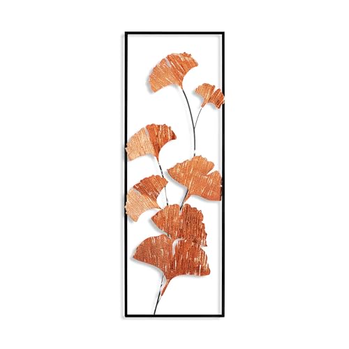 Handmade Decorative Metal Wall Accessory, 32 x 90 x 4 cm, 100% Metal, Unique Hand-Painted Design, Perfect for Home Decor, Adds Elegance & Style