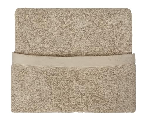 Drift Home - Natural Hand Towel (50 x 90cm) - Soft & Absorbent 600GSM Premium - Sustainable Cotton (BCI) - Recycled Bottles - Ideal for Bathroom, Gym, or Guests