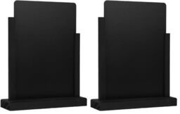Olympia Black Chalk Tableboard Sign A4 297 x 210mm - Self-Standing, Easy Wipe Menu Display Chalkboard for Restaurants, Cafes, Pubs FD956 (Pack of 2)