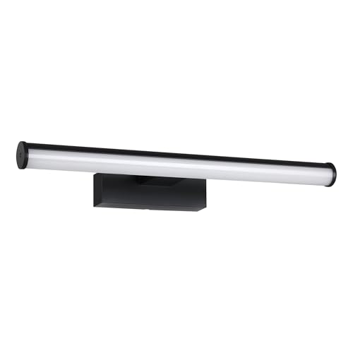 Eglo LED Mirror Light Vadumi, Bathroom lamp, Plastic lamp in Black and White, Neutral IP44, Length 40 cm