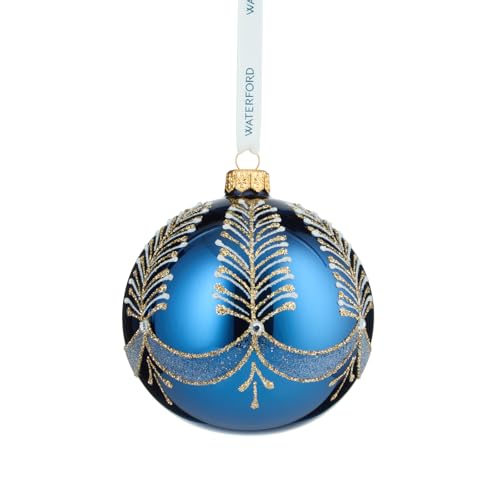 Waterford Holiday Heirlooms Blue Bauble Ornament