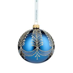 Waterford Holiday Heirlooms Blue Bauble Ornament