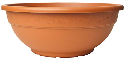 Green Path Terracotta Rolled Rim Plastic Planter